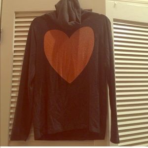 Wildfox funnel neck beach jumper